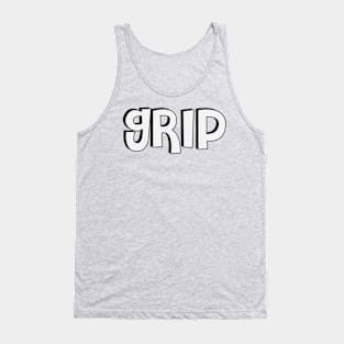 Film Crew On Set - Grip - White Text - Front Tank Top